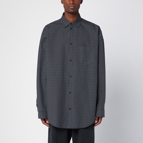 Black Cotton Poplin Outerwear Shirt - Balenciaga - Modalova