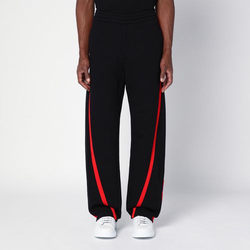 Black/red cotton sports trousers - Alexander McQueen - Modalova