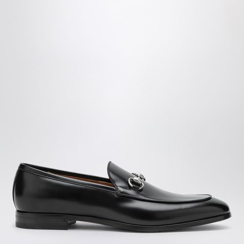 Schwarzer Leder-Slipper mit Trensenspange - GUCCI - Modalova