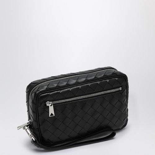 Small Black Intrecciato Clutch Bag - Bottega Veneta - Modalova