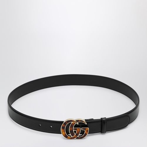 Black belt with tortoiseshell GG - GUCCI - Modalova