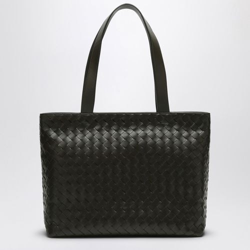 Khaki small tote bag in Intrecciato - Bottega Veneta - Modalova