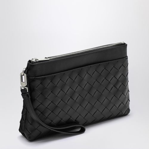 Black Intrecciato Prism Clutch Bag - Bottega Veneta - Modalova