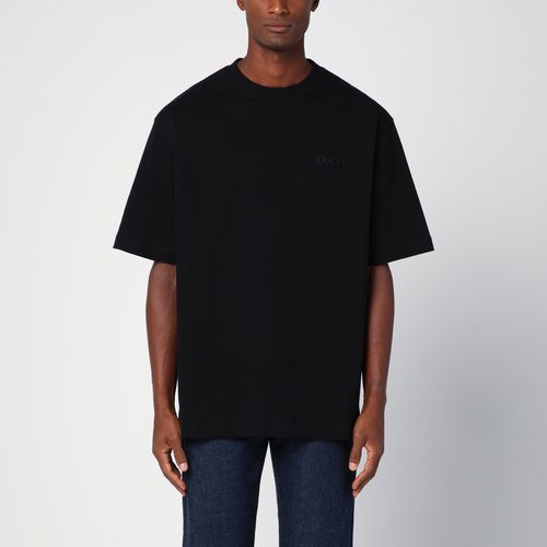 Schwarzes Oversize-T-Shirt mit Logo - GUCCI - Modalova