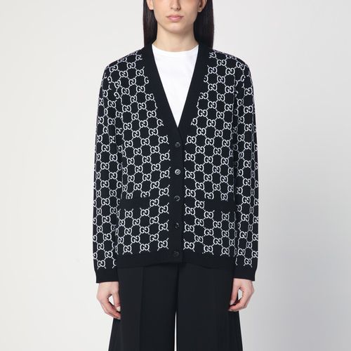 Reversible /white cardigan with GG pattern - GUCCI - Modalova