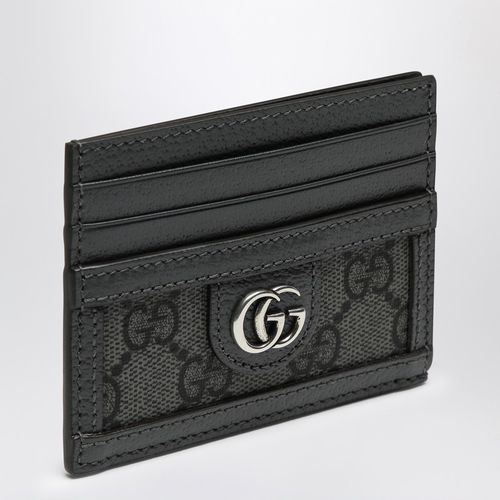 GG Supreme fabric card holder grey/ - GUCCI - Modalova