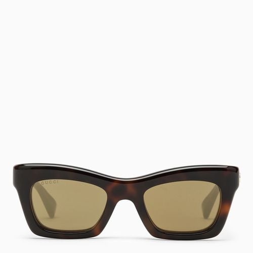 Eckige Sonnenbrille aus Acetat mit Schildpatt-Optik - GUCCI - Modalova