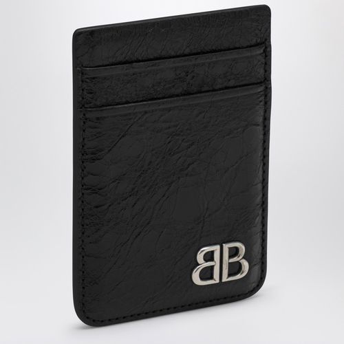 Monaco black leather card case - Balenciaga - Modalova