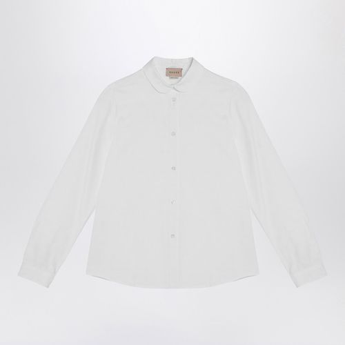 Oxford cotton shirt with GG pattern - GUCCI - Modalova