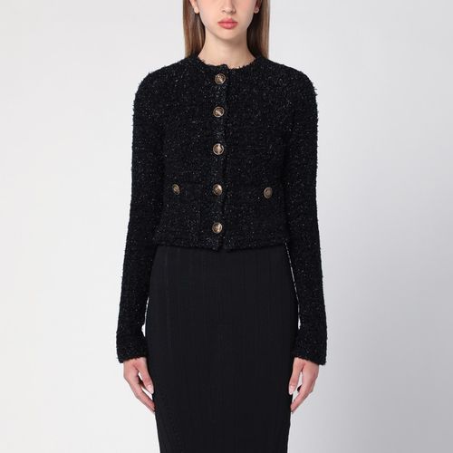 Cotton blend tweed cropped cardigan - Balenciaga - Modalova