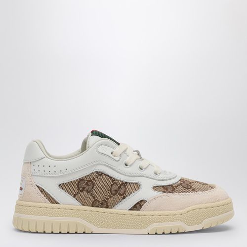 Re-Web Sneaker in ivory//ebony GG fabric - GUCCI - Modalova