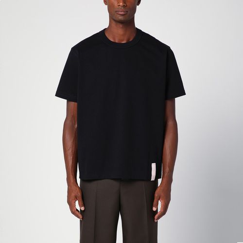 Black cotton crew-neck T-shirt - Bottega Veneta - Modalova