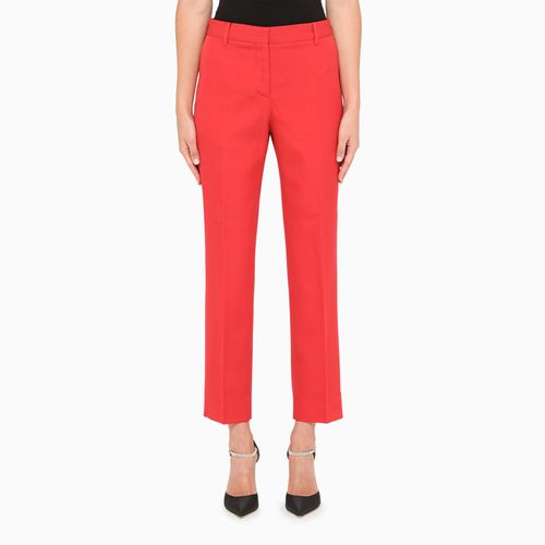 Red regular trousers - Burberry - Modalova