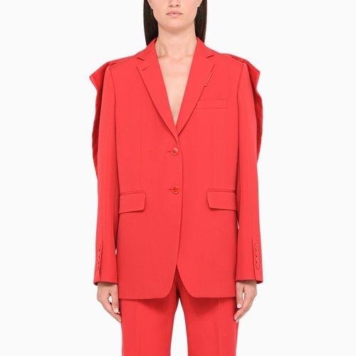 Red single-breasted blazer - Burberry - Modalova