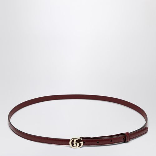 Slim GG Milano Rosso Ancora belt - GUCCI - Modalova