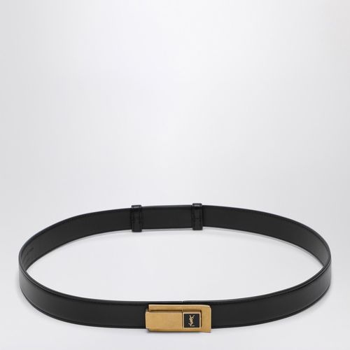 Black belt with Charniere buckle - Saint Laurent - Modalova