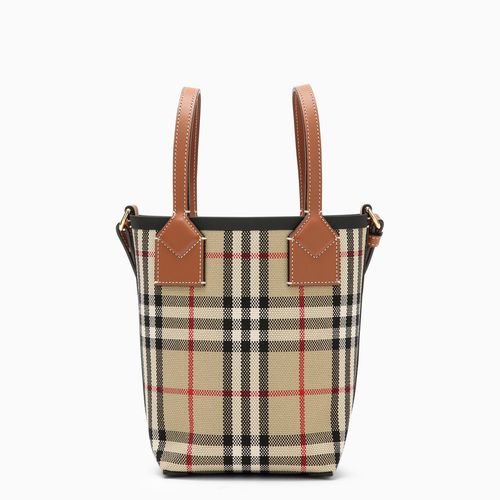 Borsa tote piccola London in Check - Burberry - Modalova