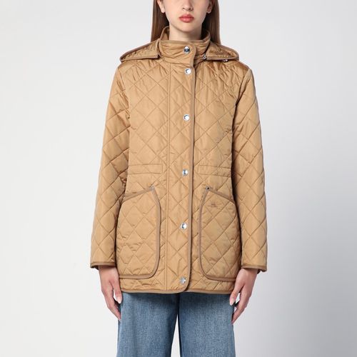 Beige quilted nylon jacket - Burberry - Modalova