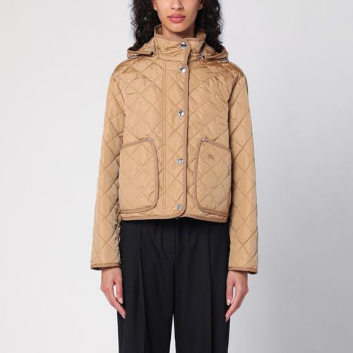 Beige quilted nylon parka - Burberry - Modalova