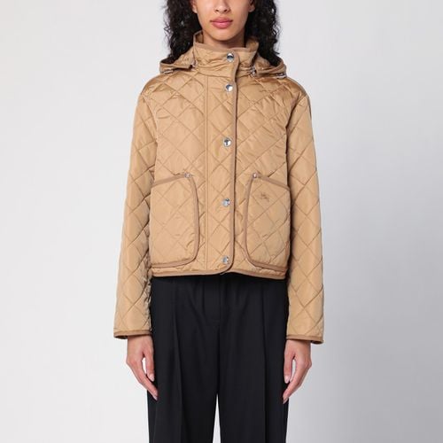 Beigefarbener gesteppter Nylon-Parka - Burberry - Modalova