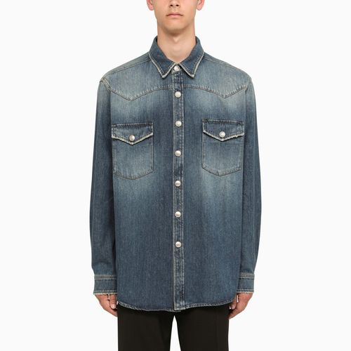 Blaues Jeanshemd aus Denim - Burberry - Modalova