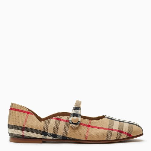 Ballerina Mary Jane beige Vintage Check - Burberry - Modalova