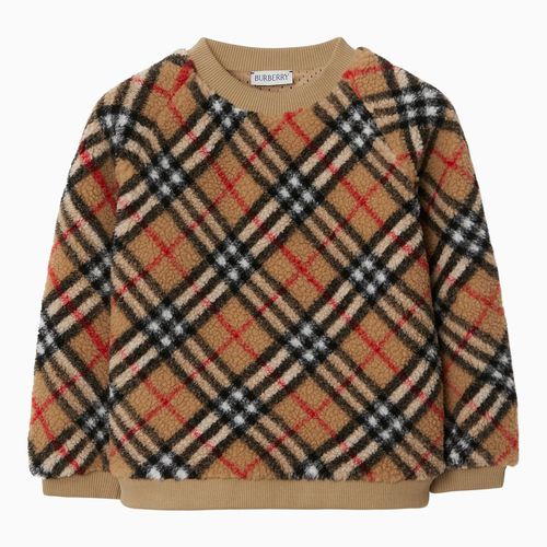 Teddy-Sweatshirt mit Vintage-Karomuster - Burberry - Modalova