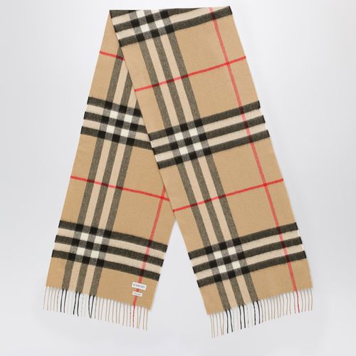 Cashmere scarf with Check motif - Burberry - Modalova