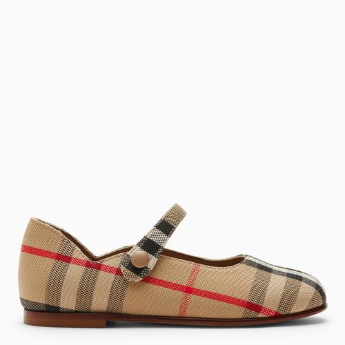 Ballerina Mary Jane beige Vintage Check - Burberry - Modalova