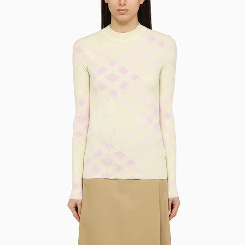 Check pattern wool sweater - Burberry - Modalova