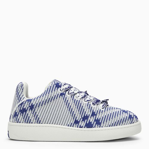 Sneaker Box motivo Check bianca/blu - Burberry - Modalova