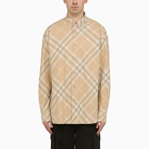 Check pattern button-down shirt in cotton - Burberry - Modalova