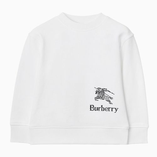 Sweatshirt mit Rundhalsausschnitt aus Baumwolle mit Logo - Burberry - Modalova