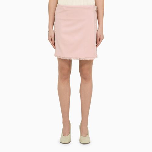 Pink cameo wool skirt - Burberry - Modalova