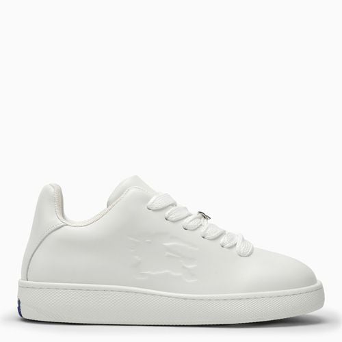 Box white leather trainer - Burberry - Modalova