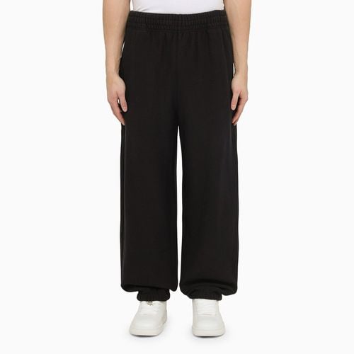 Black cotton jogging pants - Burberry - Modalova