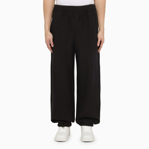 Pantalone jogging in cotone nero - Burberry - Modalova