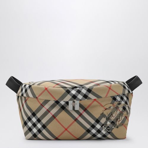 Marsupio beige motivo Check - Burberry - Modalova