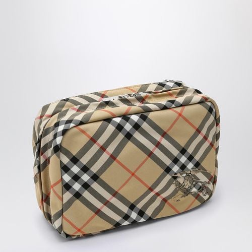 Check travel pouch - Burberry - Modalova