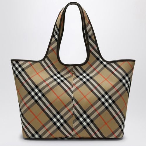 Borsa tote media Check - Burberry - Modalova