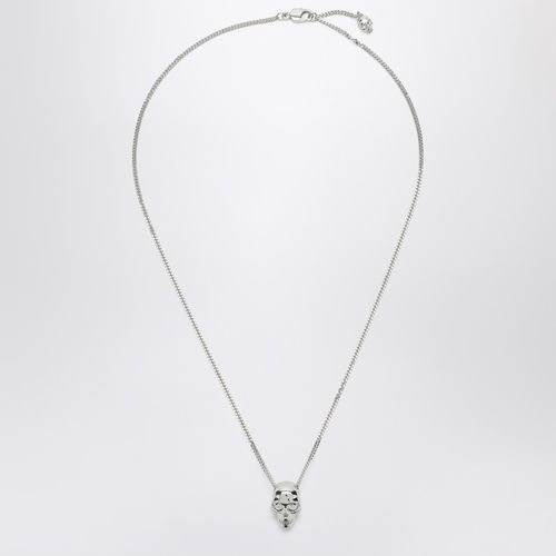 Skull necklace in palladium - Alexander McQueen - Modalova