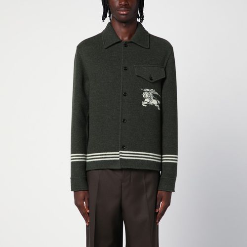 Dark green wool jacket with EKD - Burberry - Modalova