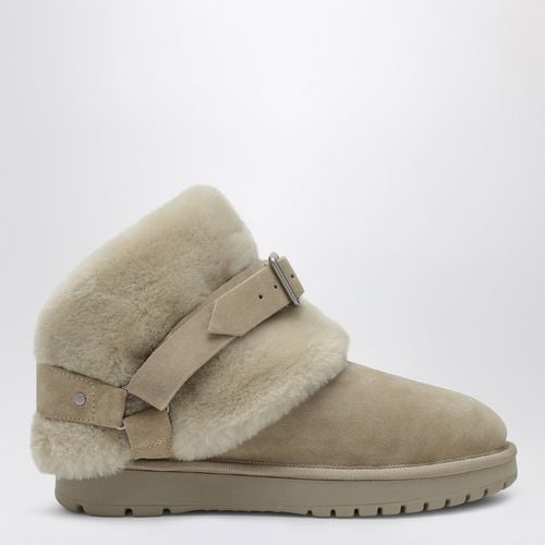 Schneestiefel Chubby aus Wildleder und beigem Shearling - Burberry - Modalova