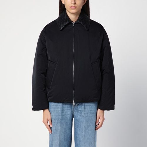 Black down jacket in tech nylon - Bottega Veneta - Modalova