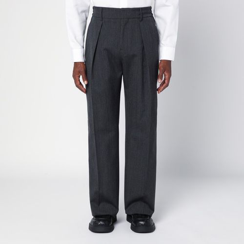 Grey wool trousers with darts - Burberry - Modalova