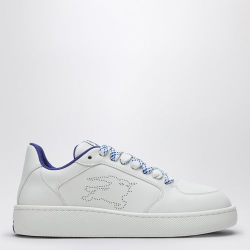 White Leather Stock Sneaker - Burberry - Modalova