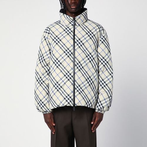 Reversible down jacket with Check pattern - Burberry - Modalova