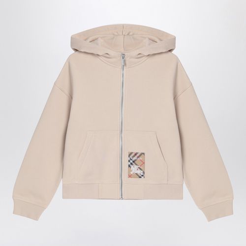 Hellbeige Kapuzenjacke mit Reißverschluss - Burberry - Modalova