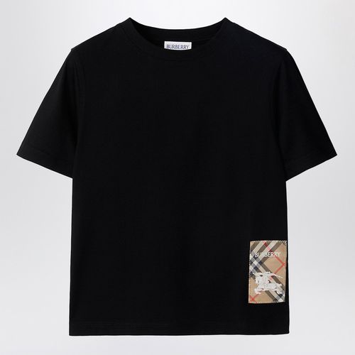 Black cotton T-shirt - Burberry - Modalova