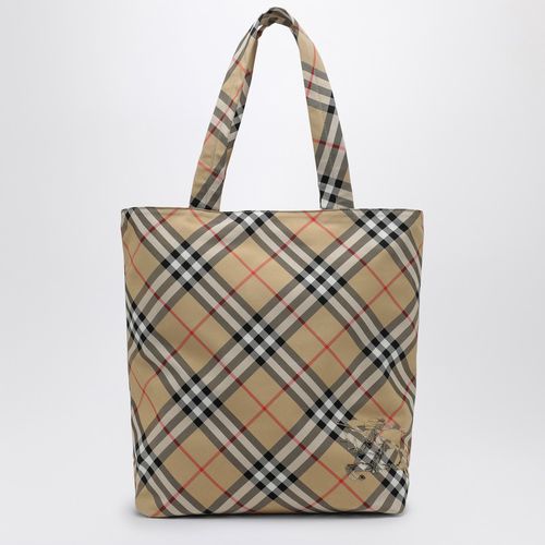 Check Sand small tote bag - Burberry - Modalova